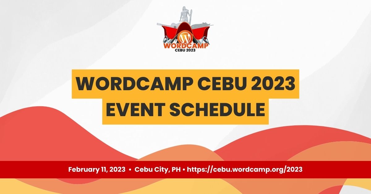 WordCamp Cebu 2023 Schedule