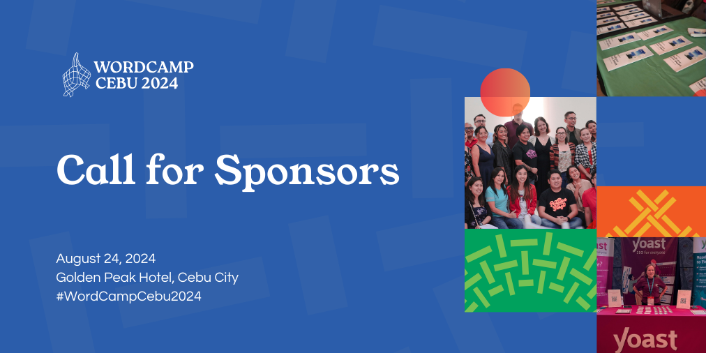 Call for Sponsors - WordCamp Cebu 2024
