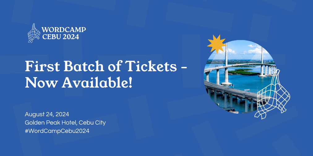 WordCamp Cebu 2024 Tickets